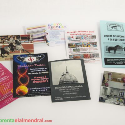 serie de fotos para muestrario de productos para Imprenta El Almendral